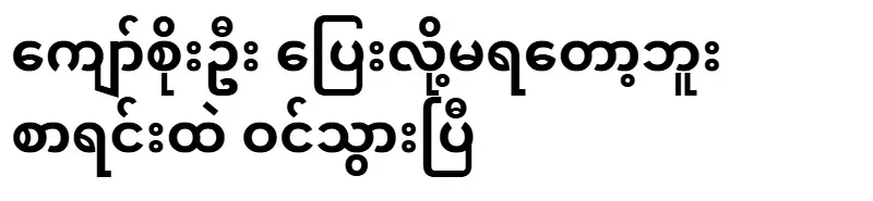 Kyaw Soe Oo can no longer run and has entered the list