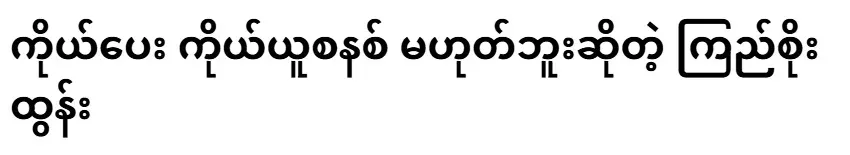 Kyi Soe Tun, who said that it is not a self-governing system