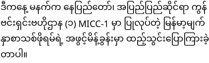 Min Aung Hlaing, who said that Myanmar is now free