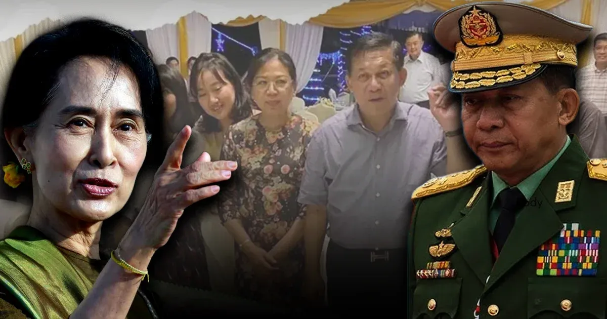 Min Aung Hlaing's family has been countered