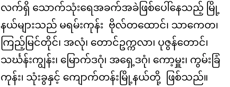 Yangon is facing great difficulties
