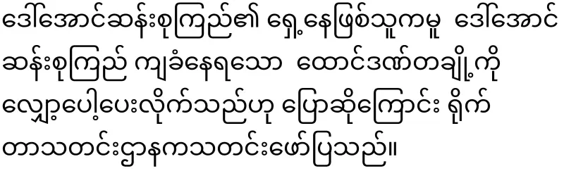 Dr. Myo Nyunt's answer regarding Mother Daw Aung San Suu Kyi