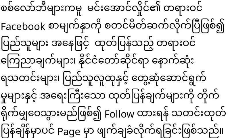 Min Aung Hlaing's group who are not allowed to use social networks