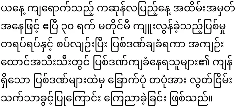 Daw Aung San Suu Kyi's prison sentence reduced