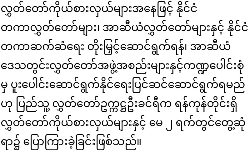Khin Ri has a bigger idea than Min Aung Hlaing