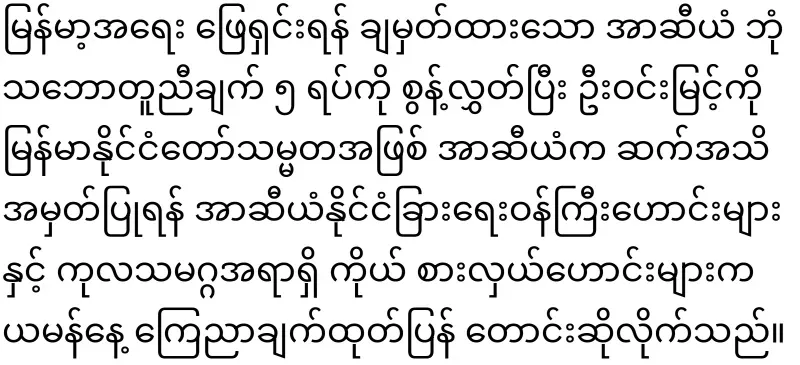 ASEAN only recognizes U Win Myint as president