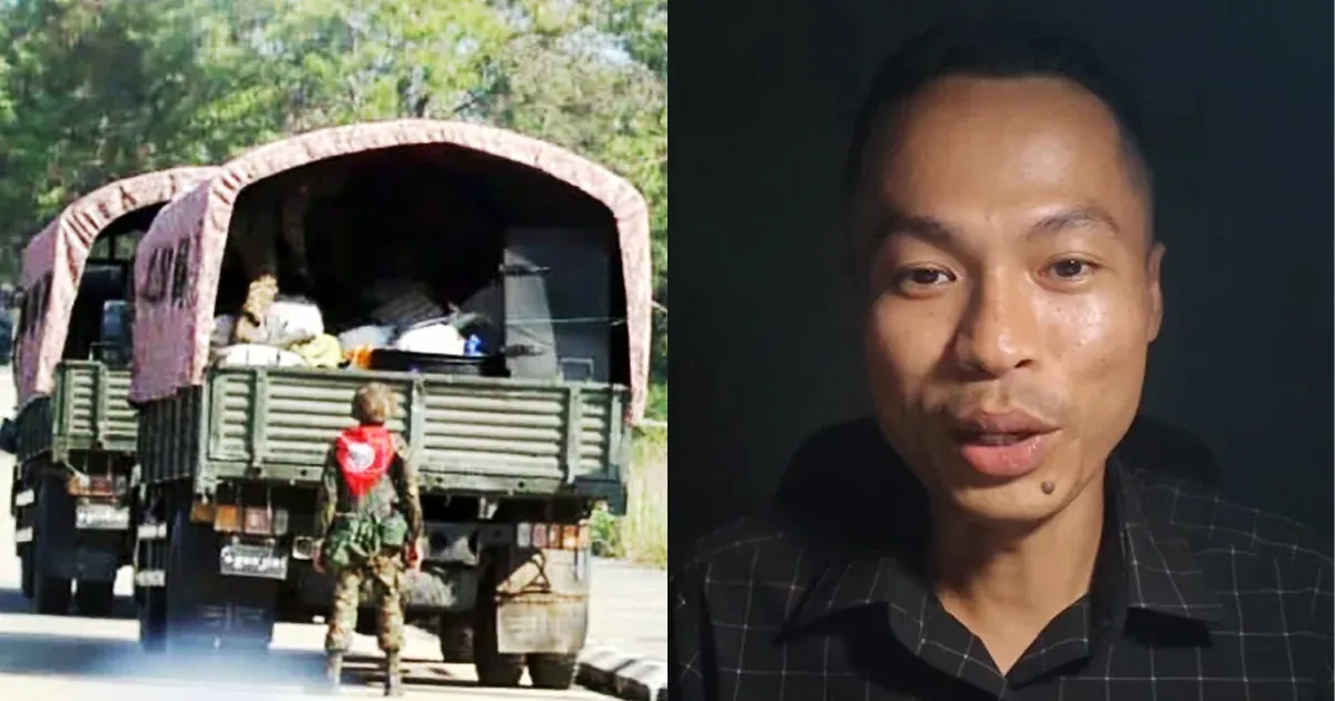 The convoy accompanied by Bmao Kyaw Soe Oo was summoned