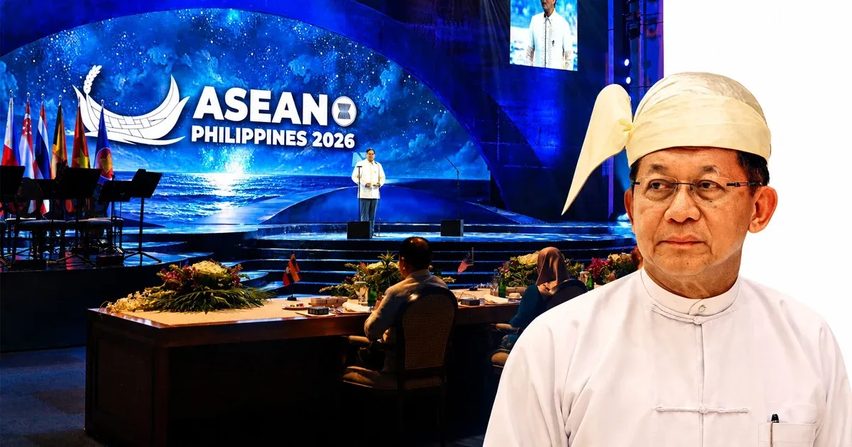 Fake President Min Aung Hlaing, who has lost his mind on ASEAN