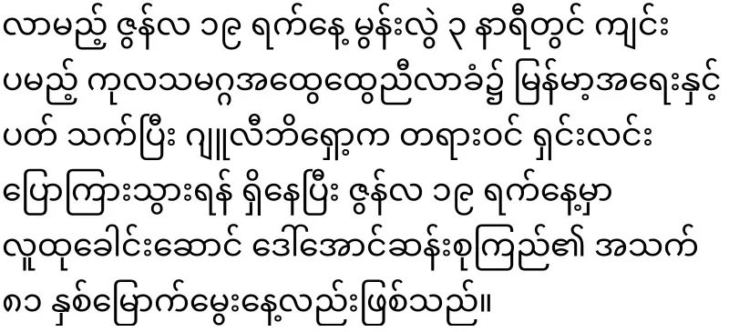 The activities of the UN regarding Myanmar