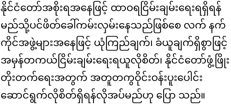 Min Aung Hlaing said that he would make the country the best in five years