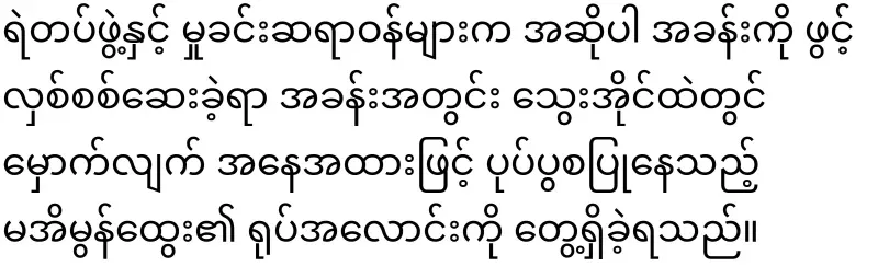 Burmese husband and wife have been lived in Bangkok