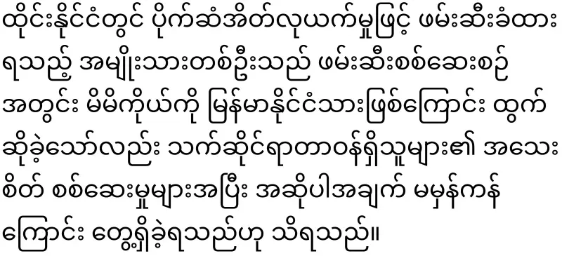 A Khmer man who take the wallet and pretended to be Burmese
