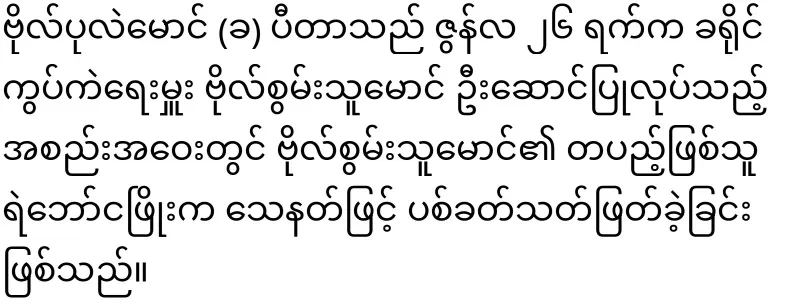 NUG convenes and examines the matter of Pule Maung