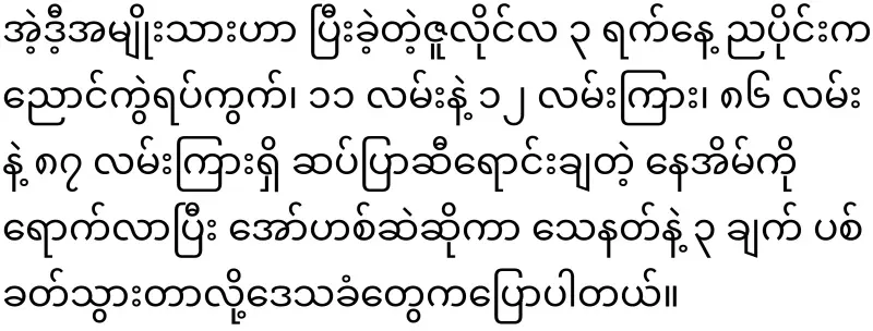 The man who was released from prison in Mandalay