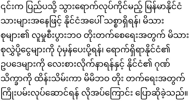 Labor Minister urges expatriate Burmese to transfer money faithfully