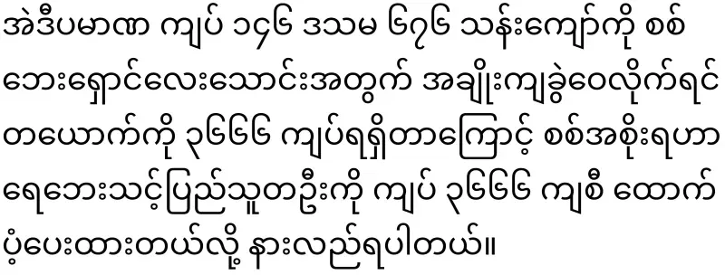 Maala said that each citizen was supported with 3,600 kyats