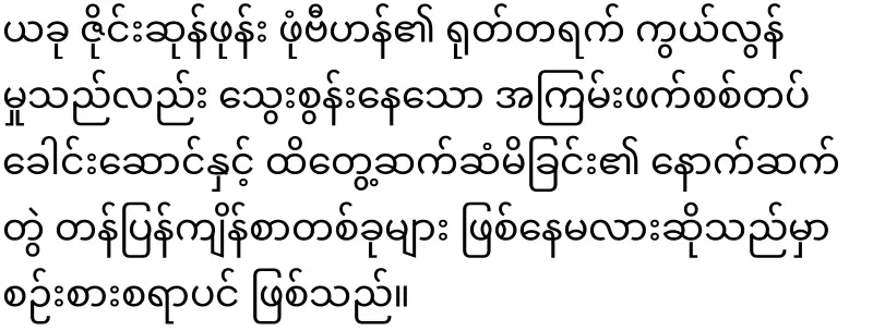 The speaker of Lao Hluttaw, who shook hands with Ma La
