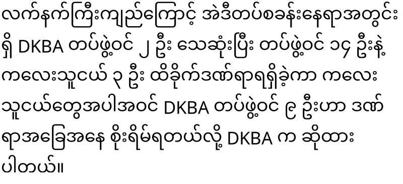 The SC has adjusted again with the DKBA