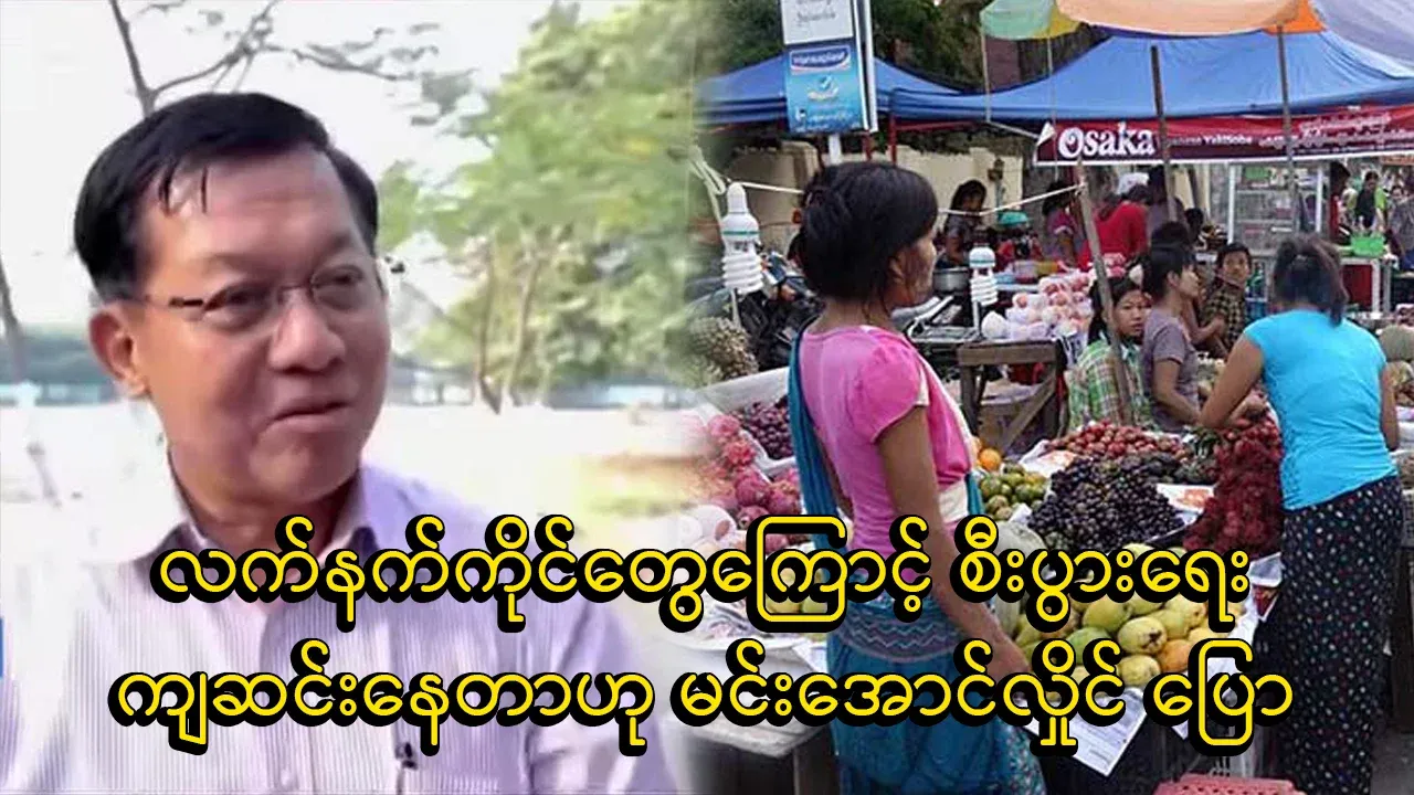 Min Aung Hlaing said the reason for the economic decline