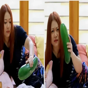 Old lady Navarat, who sleeps well every night because of the gourd