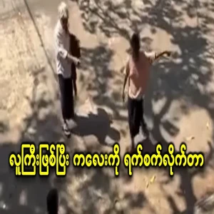 It happened in the middle of the road