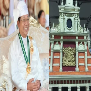 Although he is not yet the president, they are already on the presidential house