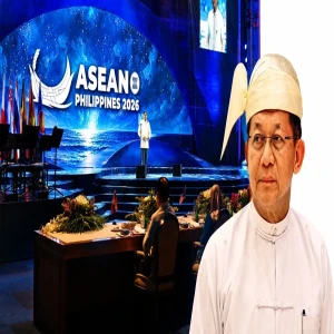 Fake President Min Aung Hlaing, who has lost his mind on ASEAN