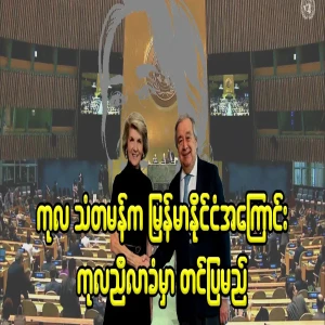 The activities of the UN regarding Myanmar