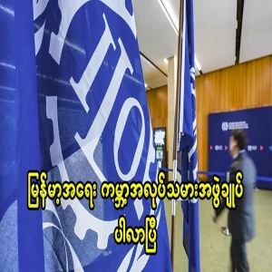 The World Labor Organization has joined the Myanmar issue