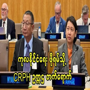 CRPH Chairman U Aung Kyinyun attended the United Nations Political Forum