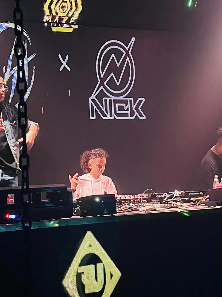 DJ Nick is a 13-year-old boy