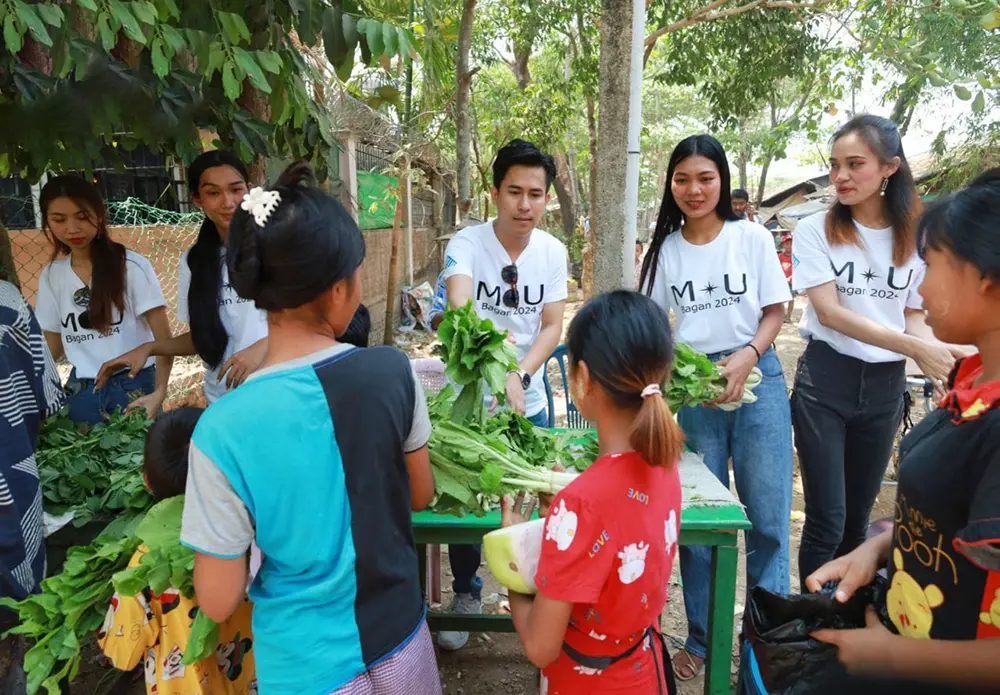 Collective donation of Miss Universe Bagan 2024 pageants