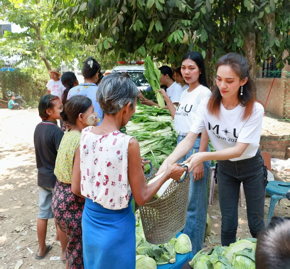 Collective donation of Miss Universe Bagan 2024 pageants