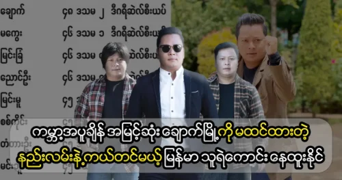 Actor Nay Htoo want to go to the main city